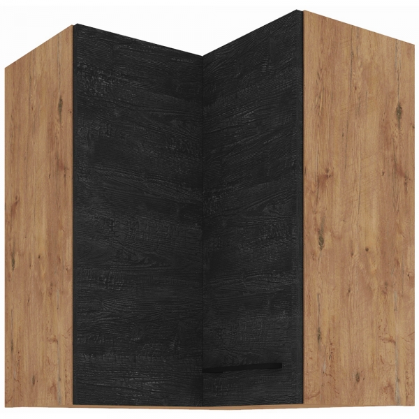 VIGO d | horní skříňka 60x60 GN-72 2F (90°) rohová | 60x60 cm | lancelot/dark wood | UNI dvířka