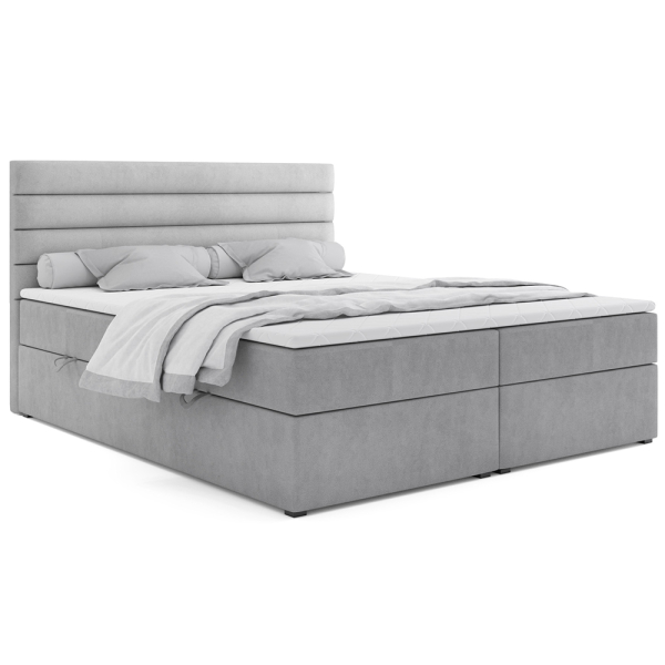 Kontinentální postel dvoulůžko BOXSPRING MONA + topper v ceně | 160x200 | VÝBĚR TKANIN