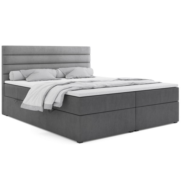 Kontinentální postel dvoulůžko BOXSPRING MONA + topper v ceně | 180x200 | VÝBĚR TKANIN