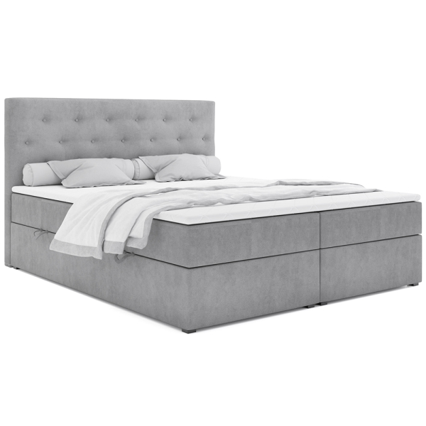 Kontinentální postel dvoulůžko BOXSPRING PARMA + topper v ceně | 160x200 | VÝBĚR TKANIN