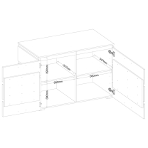 FAROS | komoda 2D | 120 cm | artisan/matera