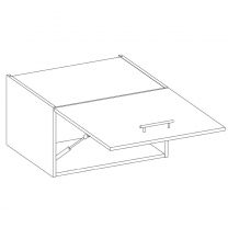 LARA gr | horní skříňka 60GU-36 1F výklopná | 60 cm | šedá lesk