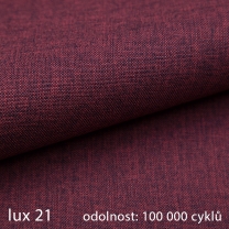 Sedací souprava SLIM Lux XL | 238x180 | PRAVÁ | rozkládací + úložný prostor | 21 bordó vínová