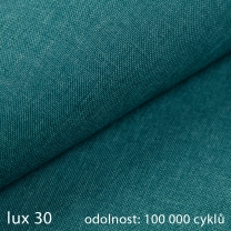 Sedací souprava SLIM Lux XL | 180x238 | LEVÁ | rozkládací + úložný prostor | 30 tyrkysová