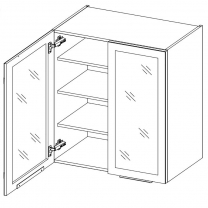 Kuchyňská linka SIENA b | 260 cm | UNI dvířka | PREMIUM BOX | černá