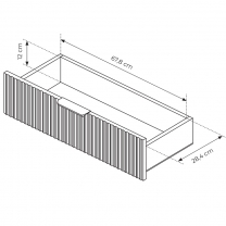 LANTE č | komoda D 138 d3s | 138,2 cm | černá