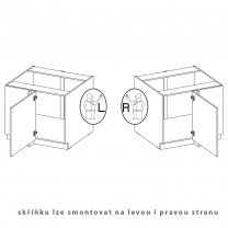 Kuchyňská linka ARONA | 340x325x205 cm | PREMIUM BOX zásuvky | UNI dvířka | černá/kašmír