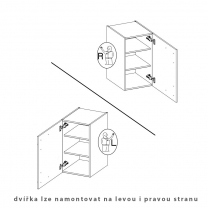 Kuchyňská linka ARONA | 340x325x205 cm | PREMIUM BOX zásuvky | UNI dvířka | černá/kašmír