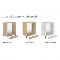 Kuchyňský sokl | 220 cm | výška 10 cm | ANDERSEN