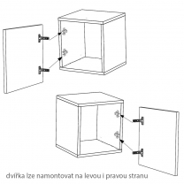 Obývací stěna CALABRINI b | 218 cm + stolek 63,5x63,5 cm | 6 dílů O | bílá lesk