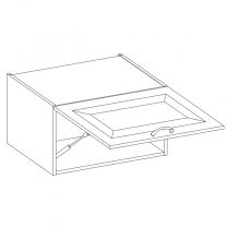 VIGO b | horní skříňka 80GU-36 1F výklopná | 80 cm | lancelot/bílá lesk