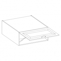 VIGO b | horní skříňka 60NAGU-36 1F výklopná | 60 cm | HLUBOKÁ | lancelot/bílá lesk