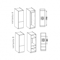 Kuchyňská linka VIGO b | 340x330 cm | PREMIUM BOX | UNI dvířka | lancelot/bílá lesk