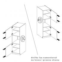 Kuchyňská linka VIGO b | 220 + 120 cm | PREMIUM BOX | UNI dvířka | lancelot/bílá lesk