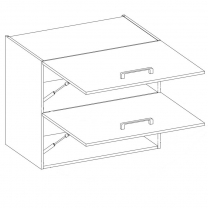 Kuchyňská linka VIGO b | 260 cm | QUADRO | UNI dvířka | lancelot/bílá lesk