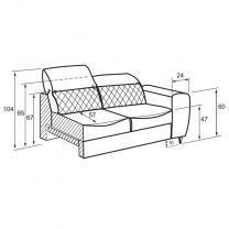 Sedací souprava FRESH 1 | 269x226 cm | rozkládací + úložný prostor | VÝBĚR TKANIN a KŮŽÍ