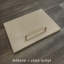 INDYGO b | konferenční stolek ST | 90x54,2 cm | dub wotan/béžová