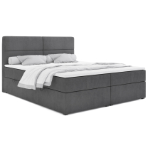 Kontinentální postel dvoulůžko BOXSPRING ABBA + topper v ceně | 140x200 | VÝBĚR TKANIN