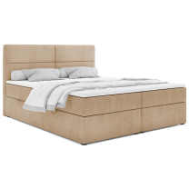 Kontinentální postel dvoulůžko BOXSPRING ABBA + topper v ceně | 160x200 | VÝBĚR TKANIN