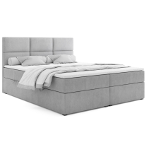 Kontinentální postel dvoulůžko BOXSPRING AKSA + topper v ceně | 140x200 | VÝBĚR TKANIN