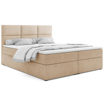 Kontinentální postel dvoulůžko BOXSPRING AKSA + topper v ceně | 160x200 | VÝBĚR TKANIN