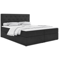 Kontinentální postel dvoulůžko BOXSPRING PARMA + topper v ceně | 140x200 | VÝBĚR TKANIN