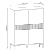 UNI | komoda W4D2S | 102,7 cm | béžová