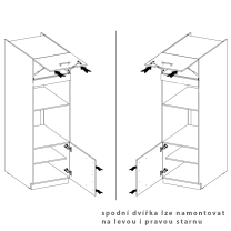 Kuchyňská linka STILO ab | 265x300 + 180 cm | PREMIUM BOX | artisan/bílá