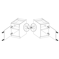 Kuchyňská linka STILO ab | 260 cm | PREMIUM BOX | A verze | artisan/bílá