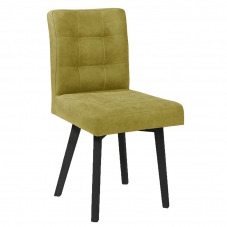 Jídelní židle LARS | žlutozelená/černé nohy | VÝPRODEJ Z PRODEJNY | cena za 4 ks