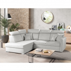 Sedací souprava SLIM Lux XL | 180x238 | LEVÁ | rozkládací + úložný prostor | 31 světle šedá