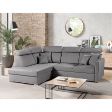 Sedací souprava SLIM Lux XL | 180x238 | LEVÁ | rozkládací + úložný prostor | 32 šedá